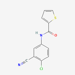 molecular formula C12H7ClN2OS B14895928 N-(4-chloro-3-cyanophenyl)thiophene-2-carboxamide 