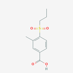 molecular formula C11H14O4S B1489593 3-Methyl-4-(propane-1-sulfonyl)-benzoic acid CAS No. 1857293-46-9