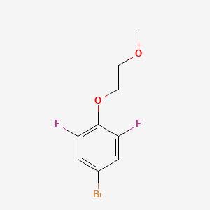 molecular formula C9H9BrF2O2 B1489595 5-Bromo-1,3-difluoro-2-(2-methoxyethoxy)-benzene CAS No. 1416360-39-8