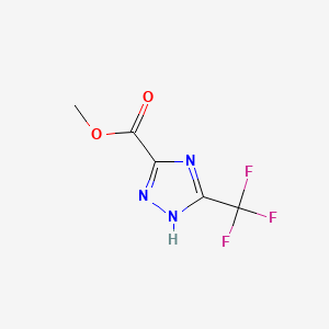 molecular formula C5H4F3N3O2 B14895974 Methyl 5-(trifluoromethyl)-1H-1,2,4-triazole-3-carboxylate 