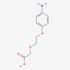 molecular formula C10H13NO4 B1489598 [2-(4-Aminophenoxy)-ethoxy]-acetic acid CAS No. 2247437-61-0