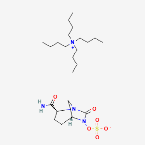 molecular formula C23H46N4O6S B14896011 Tetrabutylammonium (2R,5R)-2-carbamoyl-7-oxo-1,6-diazabicyclo[3.2.1]octan-6-yl sulfate 