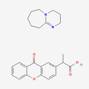 molecular formula C25H28N2O4 B1489606 2-(9-Oxoxanthen-2-yl)propionic Acid 1,8-Diazabicyclo[5.4.0]undec-7-ene Salt CAS No. 1346753-05-6