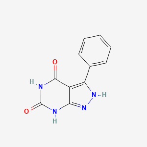 molecular formula C11H8N4O2 B1489607 3-Phenyl-1H-pyrazolo[3,4-d]pyrimidine-4,6(5H,7H)-dione CAS No. 42754-82-5
