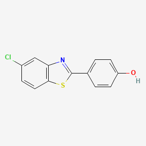 molecular formula C13H8ClNOS B1489608 4-(5-Chloro-1,3-benzothiazol-2-yl)phenol CAS No. 2727-25-5