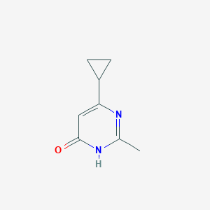 molecular formula C8H10N2O B1489609 6-环丙基-2-甲基嘧啶-4(1H)-酮 CAS No. 7043-05-2