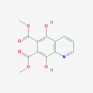 molecular formula C13H11NO6 B1489615 Dimethyl 5,8-dihydroxyquinoline-6,7-dicarboxylate CAS No. 684287-56-7