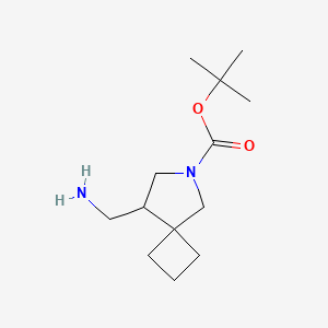 molecular formula C13H24N2O2 B1489616 Tert-butyl 8-(aminomethyl)-6-azaspiro[3.4]octane-6-carboxylate CAS No. 2168124-35-2