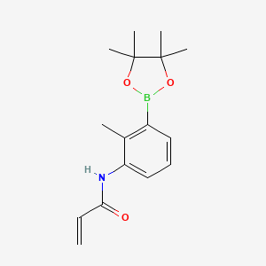 molecular formula C16H22BNO3 B1489617 N-(2-Methyl-3-(4,4,5,5-tetramethyl-1,3,2-dioxaborolan-2-yl)phenyl)acrylamide CAS No. 1643571-85-0