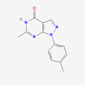 molecular formula C13H12N4O B1489618 6-Methyl-1-(P-methylphenyl)-1H-pyrazolo[3,4-D]pyrimidin-4-OL CAS No. 100724-92-3