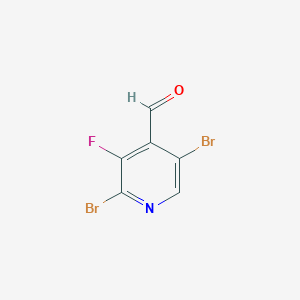 2,5-Dibromo-3-fluoropyridine-4-carbaldehyde