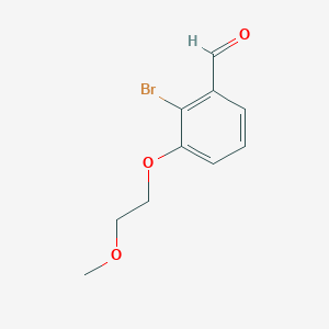 molecular formula C10H11BrO3 B1489627 2-Bromo-3-(2-methoxyethoxy)-benzaldehyde CAS No. 1995743-35-5