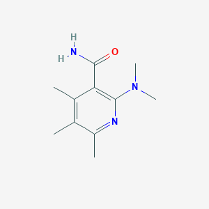 molecular formula C11H17N3O B1489632 2-(Dimethylamino)-4,5,6-trimethylpyridine-3-carboxamide CAS No. 2256060-37-2