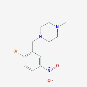 1-(2-Bromo-5-nitrobenzyl)-4-ethylpiperazine