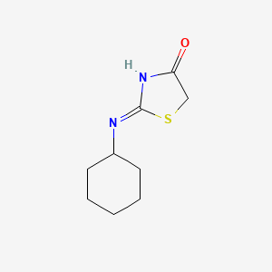 molecular formula C9H14N2OS B1489640 2-Cyclohexylamino-thiazol-4-one CAS No. 27052-19-3