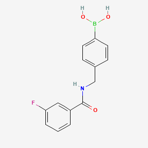 [4-[[(3-Fluorobenzoyl)amino]methyl]phenyl]boronic acid