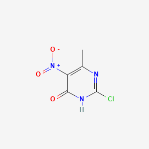 molecular formula C5H4ClN3O3 B1489643 2-Chloro-6-methyl-5-nitropyrimidin-4(1H)-one CAS No. 65224-66-0
