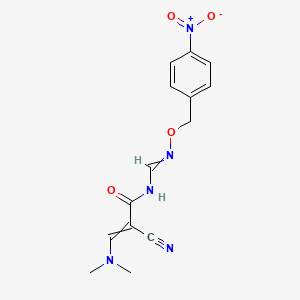 2-cyano-3-(dimethylamino)-N-({[(4-nitrobenzyl)oxy]imino}methyl)acrylamide