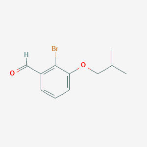 molecular formula C11H13BrO2 B1489653 2-Bromo-3-isobutoxybenzaldehyde CAS No. 1999788-51-0