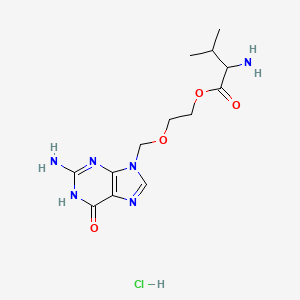 2-[(2-azanyl-6-oxidanylidene-3H-purin-9-yl)methoxy]ethyl 2-azanyl-3-methyl-butanoate hydrochloride