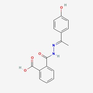 molecular formula C16H14N2O4 B1489657 2-({2-[(E)-1-(4-Hydroxyphenyl)ethylidene]hydrazino}carbonyl)benzoic acid CAS No. 315248-29-4