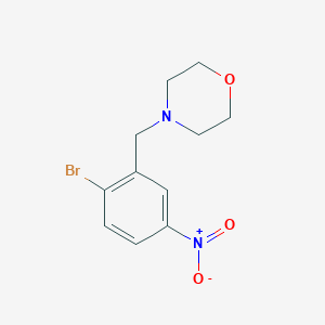 molecular formula C11H13BrN2O3 B1489663 4-(2-Bromo-5-nitrobenzyl)-morpholine CAS No. 2138184-96-8