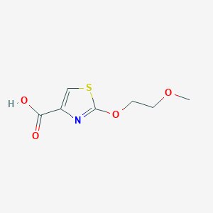 molecular formula C7H9NO4S B1489664 2-(2-Methoxyethoxy)-thiazole-4-carboxylic acid CAS No. 1873063-21-8