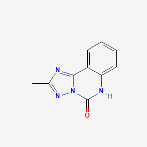 molecular formula C10H8N4O B1489669 2-methyl-5H,6H-[1,2,4]triazolo[1,5-c]quinazolin-5-one CAS No. 258350-94-6