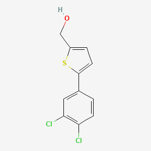 molecular formula C11H8Cl2OS B1489672 [5-(3,4-Dichlorophenyl)-thiophen-2-yl]-methanol CAS No. 2009598-15-4