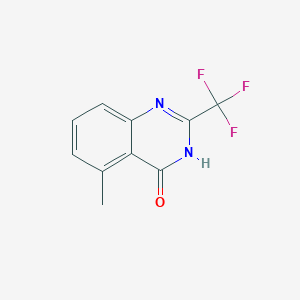 molecular formula C10H7F3N2O B1489674 5-Methyl-2-(trifluoromethyl)-3,4-dihydroquinazolin-4-one CAS No. 219773-98-5
