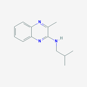 molecular formula C13H17N3 B14896758 n-Isobutyl-3-methylquinoxalin-2-amine 