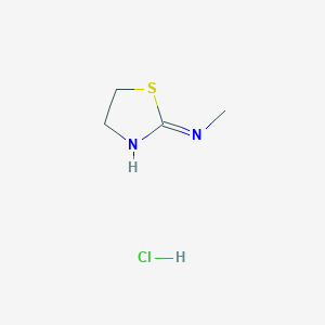molecular formula C4H9ClN2S B1489677 N-methyl-4,5-dihydro-1,3-thiazol-2-amine hydrochloride CAS No. 76495-26-6