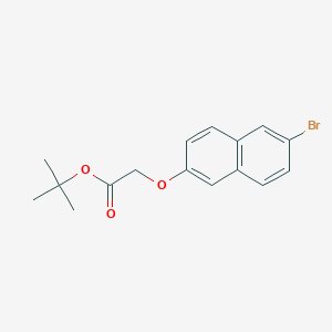 molecular formula C16H17BrO3 B1489681 (6-Bromonaphthalen-2-yloxy)-acetic acid tert-butyl ester CAS No. 1198771-82-2