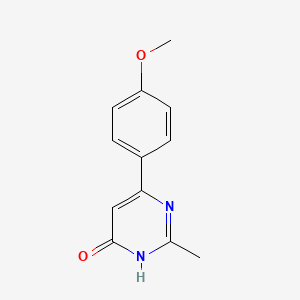 molecular formula C12H12N2O2 B1489685 6-(4-Methoxyphenyl)-2-methylpyrimidin-4(1H)-one CAS No. 142220-67-5