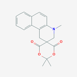 molecular formula C19H19NO4 B14896856 2',2',4-trimethyl-3,4-dihydro-1H-spiro[benzo[f]quinoline-2,5'-[1,3]dioxane]-4',6'-dione 