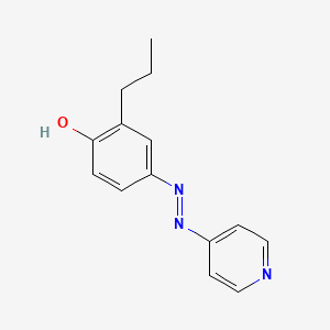 molecular formula C14H15N3O B1489694 2-Propyl-4-(4-pyridylazo)phenol CAS No. 253124-08-2