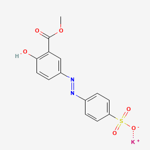 molecular formula C14H11KN2O6S B1489695 Potassium 4-(4-hydroxy-3-carbomethoxy-phenylazo)-benzenesulphonate CAS No. 1798430-01-9
