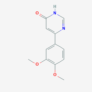 molecular formula C12H12N2O3 B1489697 6-(3,4-Dimethoxyphenyl)pyrimidin-4-ol CAS No. 103555-29-9