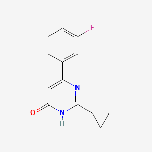 molecular formula C13H11FN2O B1489701 2-Cyclopropyl-6-(3-fluorophenyl)pyrimidin-4-ol CAS No. 1990005-78-1