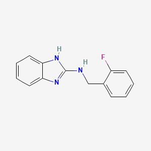molecular formula C14H12FN3 B14897083 n-(2-Fluorobenzyl)-1h-benzo[d]imidazol-2-amine 