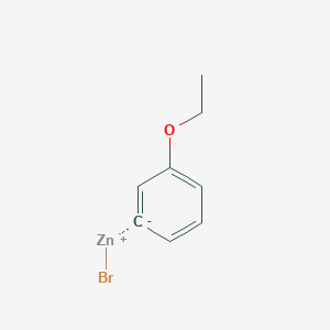 molecular formula C8H9BrOZn B14897096 3-EthoxyphenylZinc bromide 