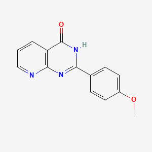 molecular formula C14H11N3O2 B1489712 2-(4-methoxyphenyl)-3H,4H-pyrido[2,3-d]pyrimidin-4-one CAS No. 55364-62-0