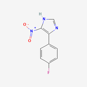 molecular formula C9H6FN3O2 B1489714 4-(4-fluorophenyl)-5-nitro-1H-imidazole CAS No. 209736-21-0