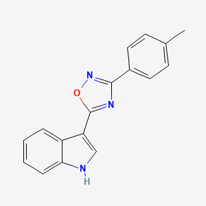 3-[3-(4-methylphenyl)-1,2,4-oxadiazol-5-yl]-1H-indole