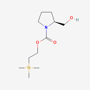 molecular formula C11H23NO3Si B14897187 2-(Trimethylsilyl)ethyl (S)-2-(hydroxymethyl)pyrrolidine-1-carboxylate 