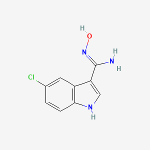 molecular formula C9H8ClN3O B1489724 5-Chloro-N-hydroxyindole-3-carboxamidine CAS No. 914349-02-3