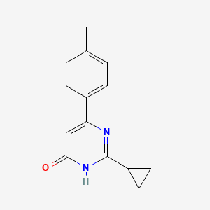 molecular formula C14H14N2O B1489736 2-Cyclopropyl-6-(p-tolyl)pyrimidin-4-ol CAS No. 1708263-93-7