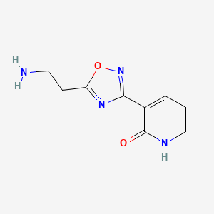 3-(5-(2-aminoethyl)-1,2,4-oxadiazol-3-yl)pyridin-2(1H)-one