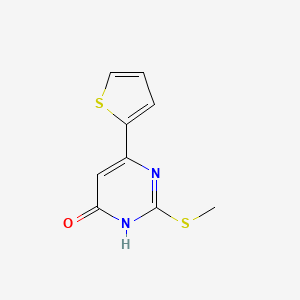 2-(methylthio)-6-(thiophen-2-yl)pyrimidin-4(3H)-one