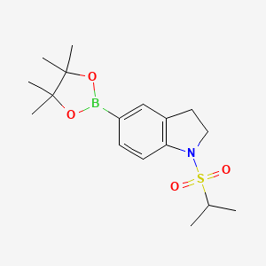 1-(Propane-2-sulfonyl)-5-(4,4,5,5-tetramethyl-[1,3,2]dioxaborolan-2-yl)-2,3-dihydro-1H-indole